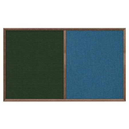 United Visual Products Slim Style Indoor Enclosed Corkboard, 18 UV501SC-WHITE-CINNABA